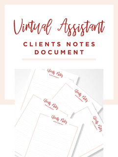 VA Client Note Document